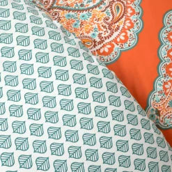 Harley Reversible Cotton Duvet Cover 3 Piece Set