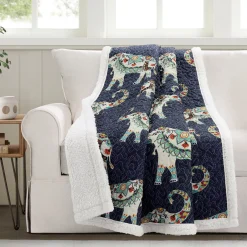 Hati Elephants Throw Sherpa