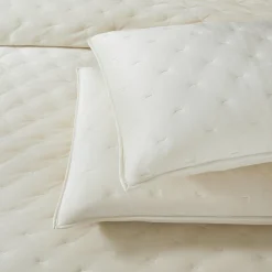 Haven Velvet Embroidered Stitch Cozy Super Soft Quilt 3 Piece Set