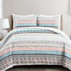 Hygge Geo Quilt 3 Piece Set