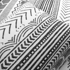 Hygge Geo Reversible Cotton Duvet Cover 3 Piece Set