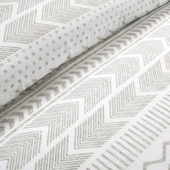 Hygge Geo Reversible Cotton Duvet Cover 3 Piece Set