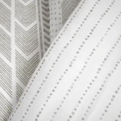 Hygge Geo Reversible Cotton Duvet Cover 3 Piece Set