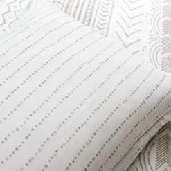 Hygge Geo Reversible Cotton Duvet Cover 3 Piece Set