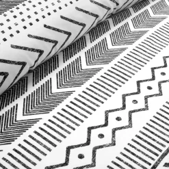 Hygge Geo Reversible Cotton Duvet Cover 3 Piece Set