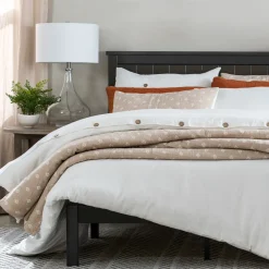 Hygge Kantha Pick Stitch Yarn Dyed Cotton Jacquard Quilt/Coverlet Set