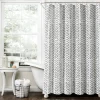 Hygge Modern Arrow Faux Linen Shower Curtain