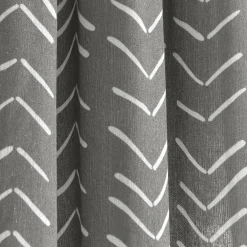 Hygge Modern Arrow Faux Linen Shower Curtain