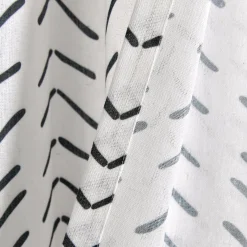 Hygge Modern Arrow Faux Linen Shower Curtain