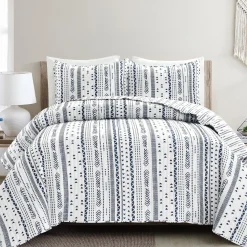 Hygge Stripe 3 Piece Quilt Set