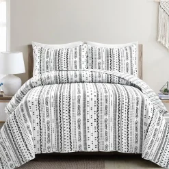 Hygge Stripe 3 Piece Quilt Set