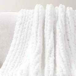 Hygge Ultra Soft Chenille Chunky Knit Throw
