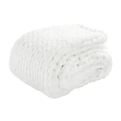 Hygge Ultra Soft Chenille Chunky Knit Throw