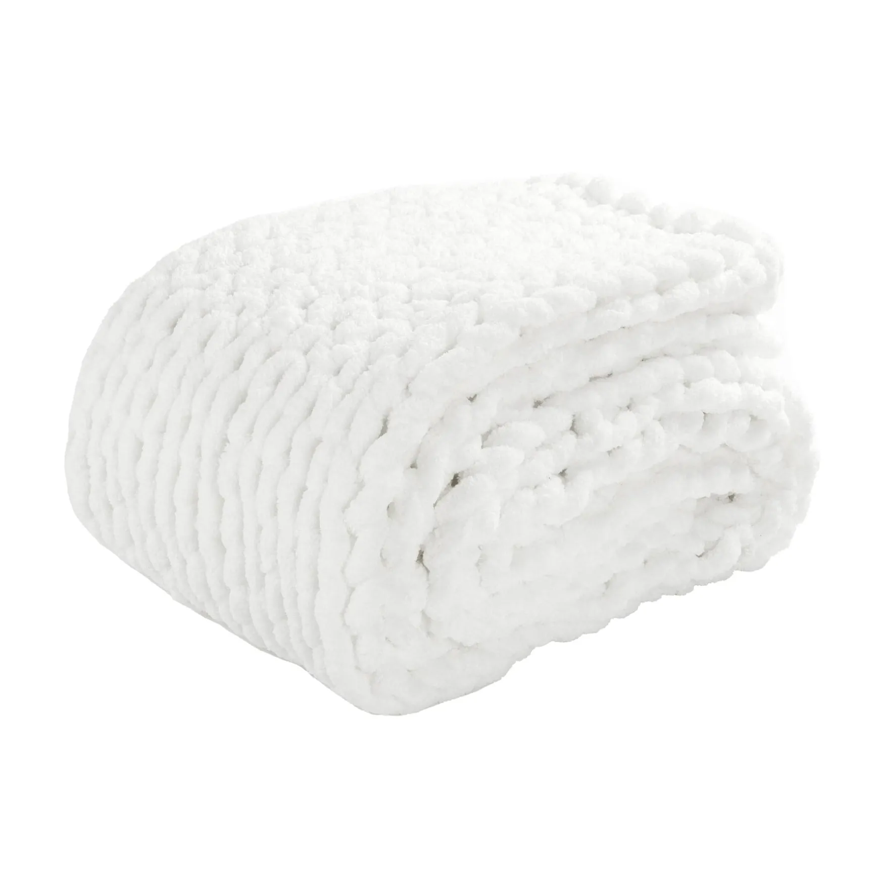 Hygge Ultra Soft Chenille Chunky Knit Throw