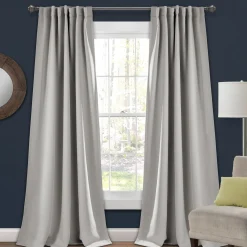 Insulated Back Tab Blackout Curtain Panel Set