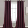 Insulated Grommet Blackout Window Curtain Panel Set