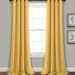 Insulated Grommet Blackout Window Curtain Panel Set