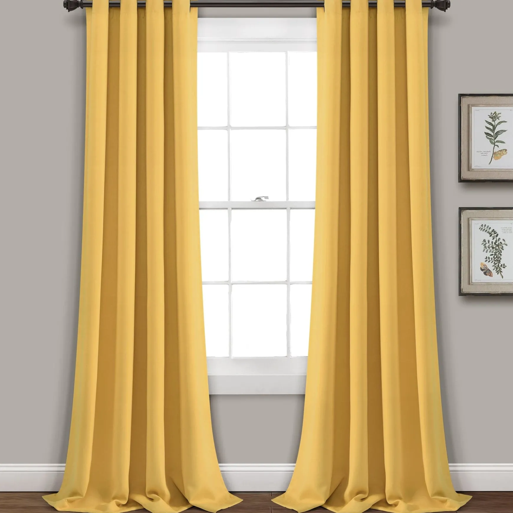 Insulated Grommet Blackout Window Curtain Panel Set