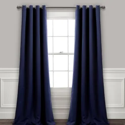 Insulated Grommet Blackout Window Curtain Panel Set