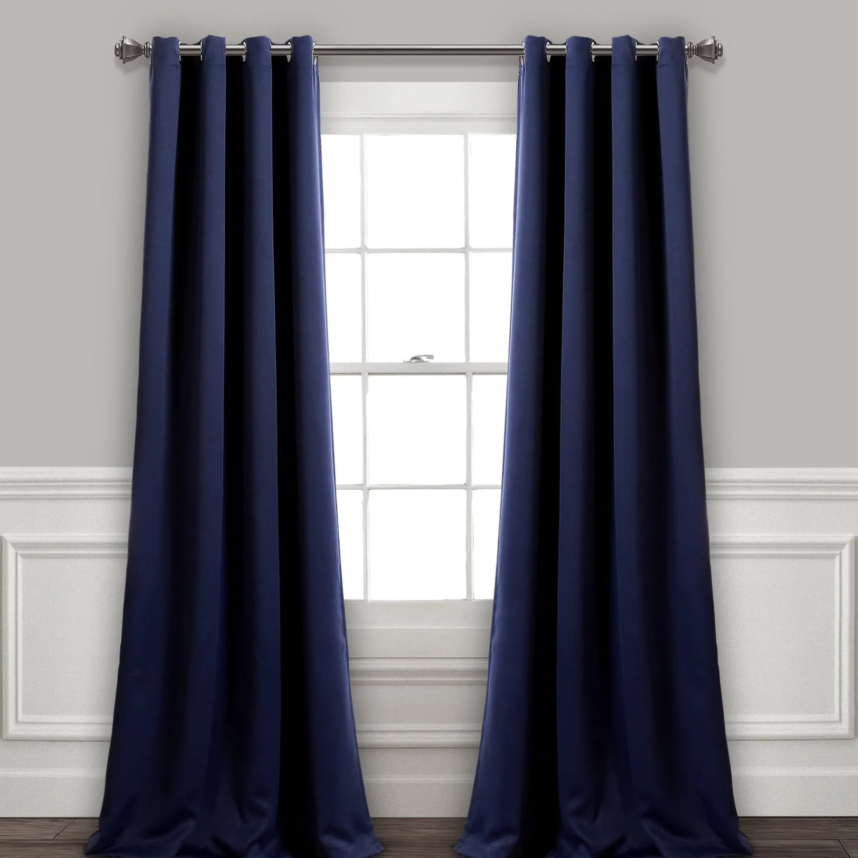 Insulated Grommet Blackout Window Curtain Panel Set