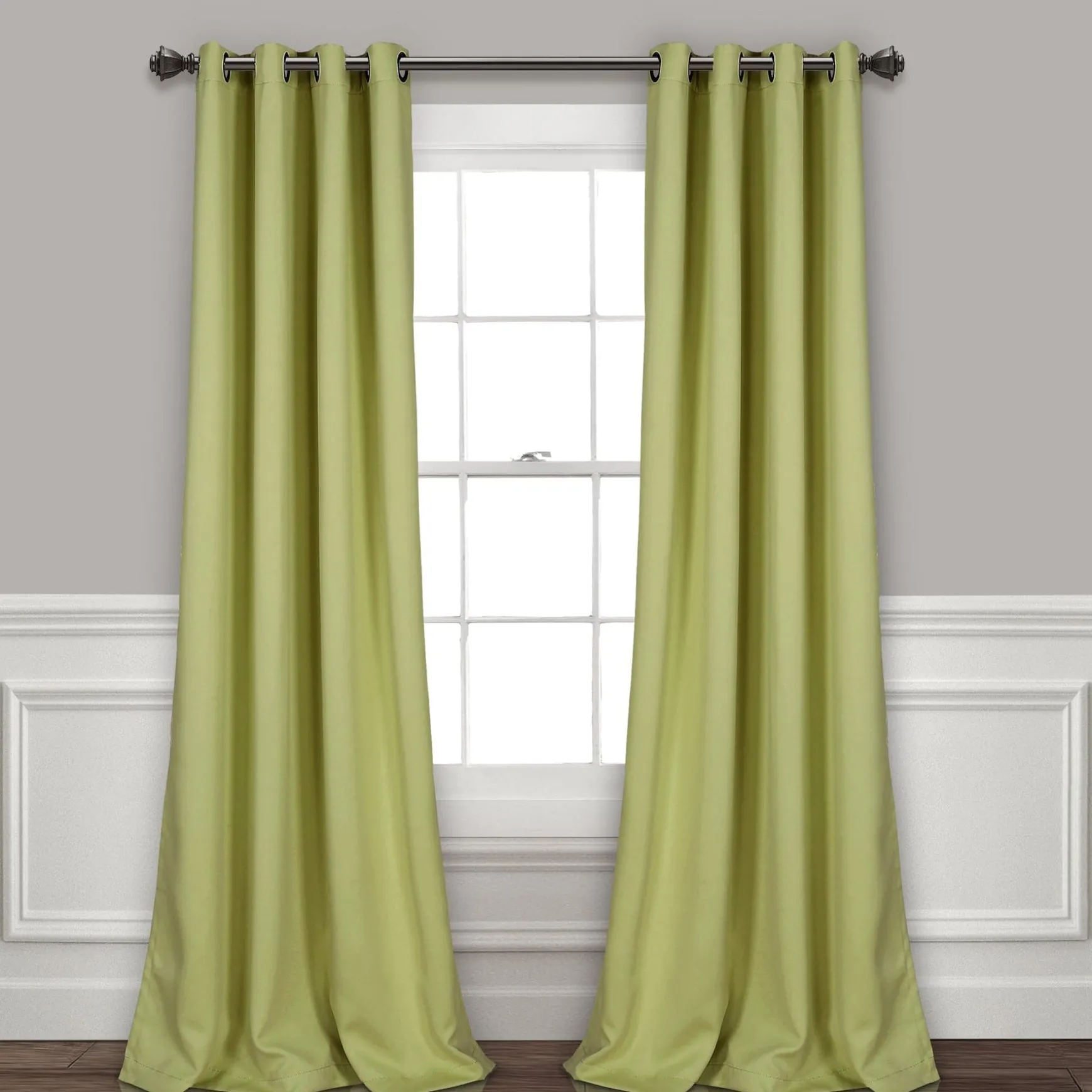 Insulated Grommet Blackout Window Curtain Panel Set