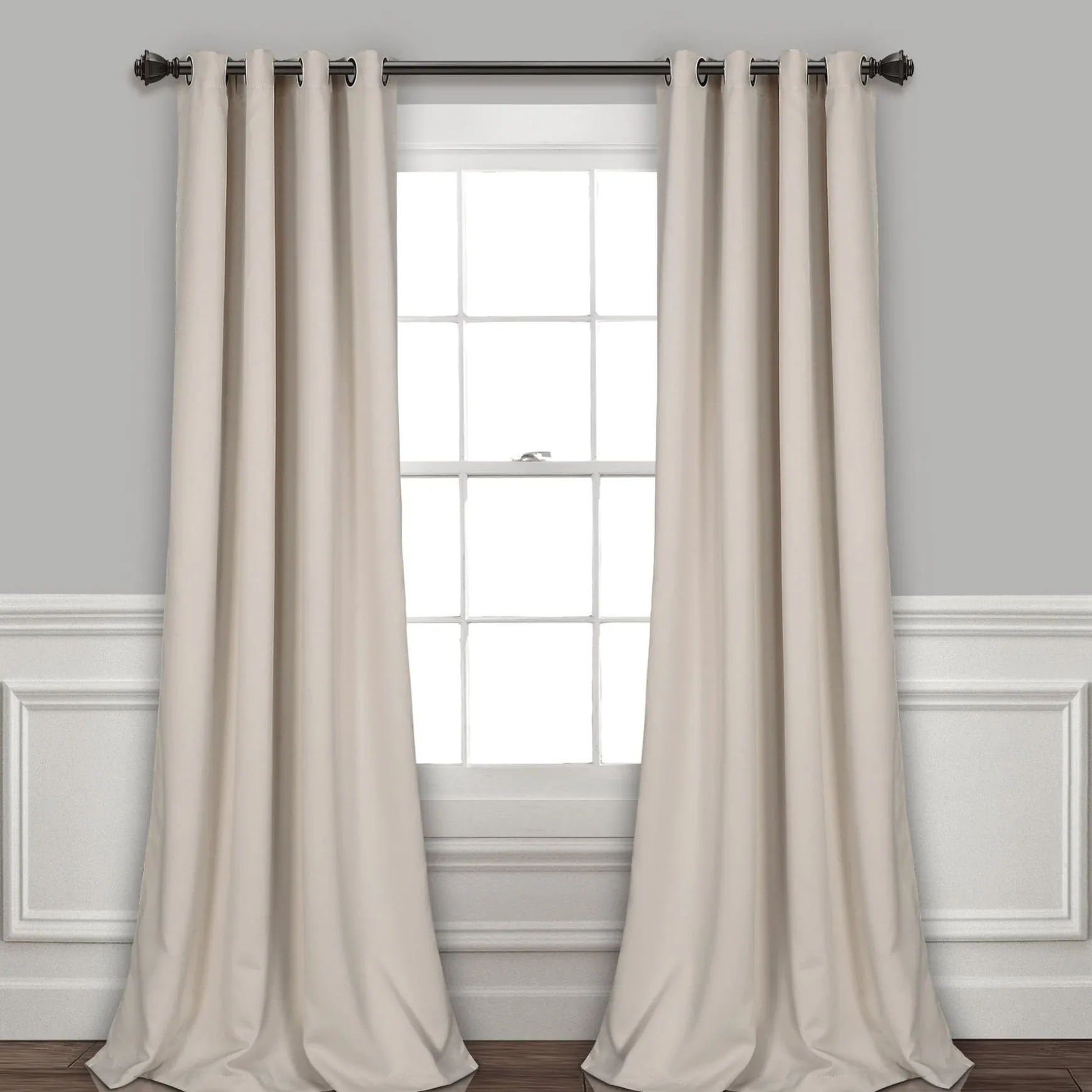 Insulated Grommet Blackout Window Curtain Panel Set