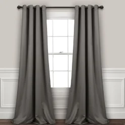 Insulated Grommet Blackout Window Curtain Panel Set