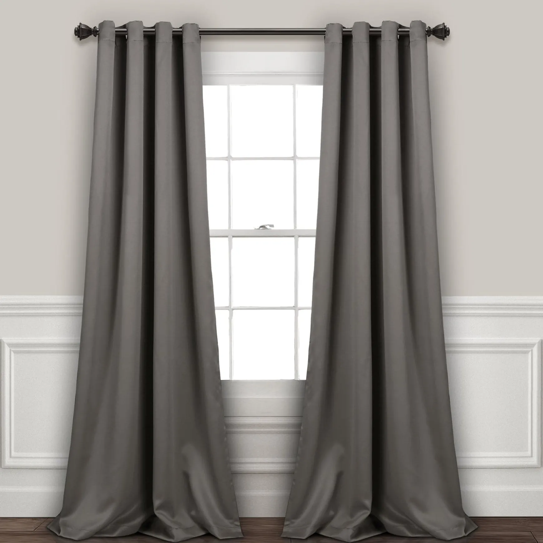 Insulated Grommet Blackout Window Curtain Panel Set