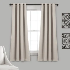 Insulated Grommet Blackout Window Curtain Panel Set