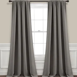 Insulated Rod Pocket Blackout Curtain Panel Set