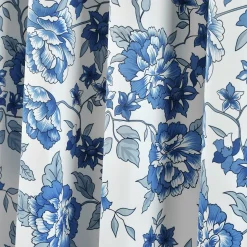 Ivana Floral Light Filtering Window Curtain Panel Set