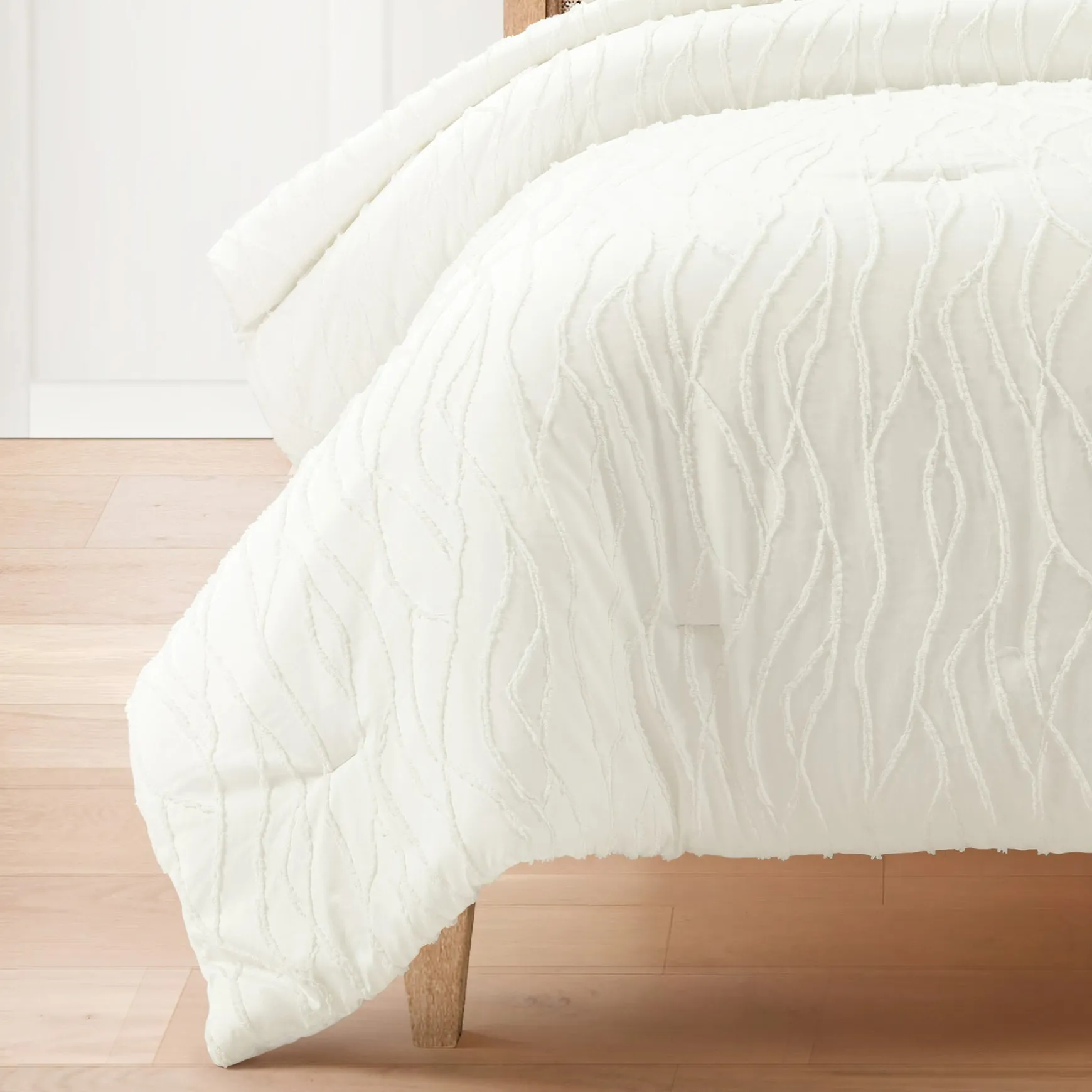 Jacquard Wave 3 Piece Comforter Set