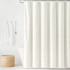 Jacquard Wave Shower Curtain