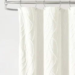 Jacquard Wave Shower Curtain