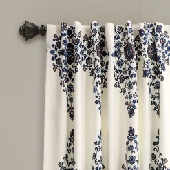 Keya Medallion Light Filtering Window Curtain Panel Set