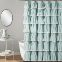 Lace Ruffle Shower Curtain