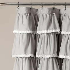 Lace Ruffle Shower Curtain