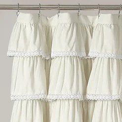 Lace Ruffle Shower Curtain