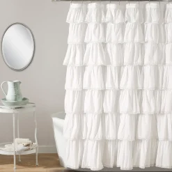 Lace Ruffle Shower Curtain