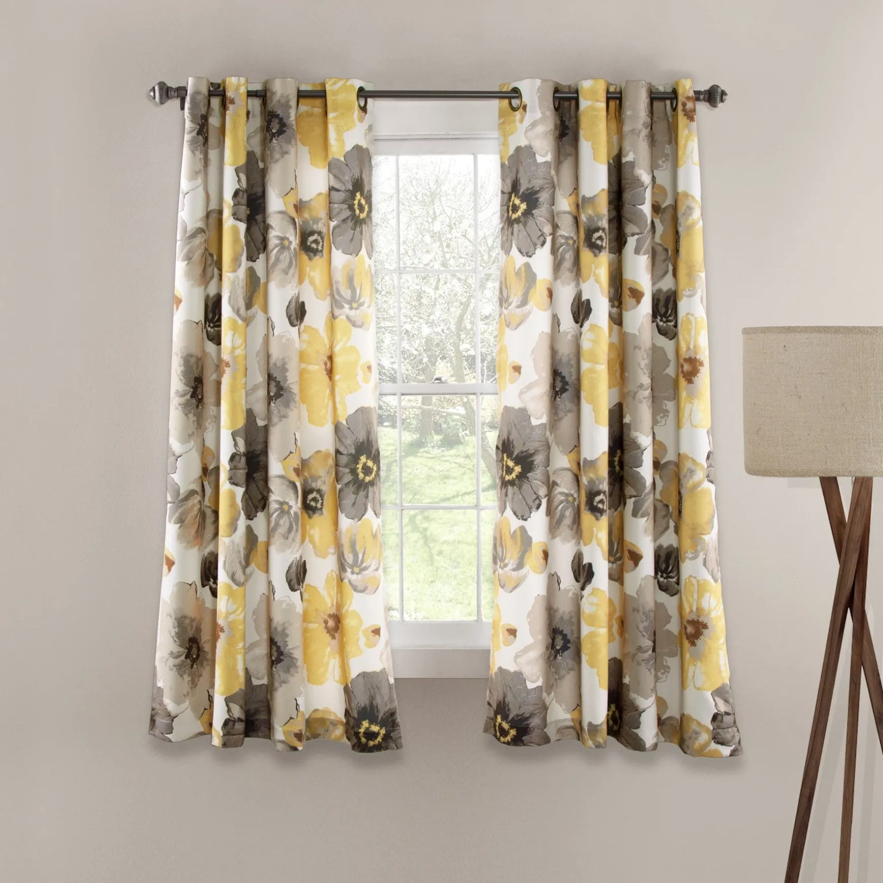 Leah Light Filtering Window Curtain Set