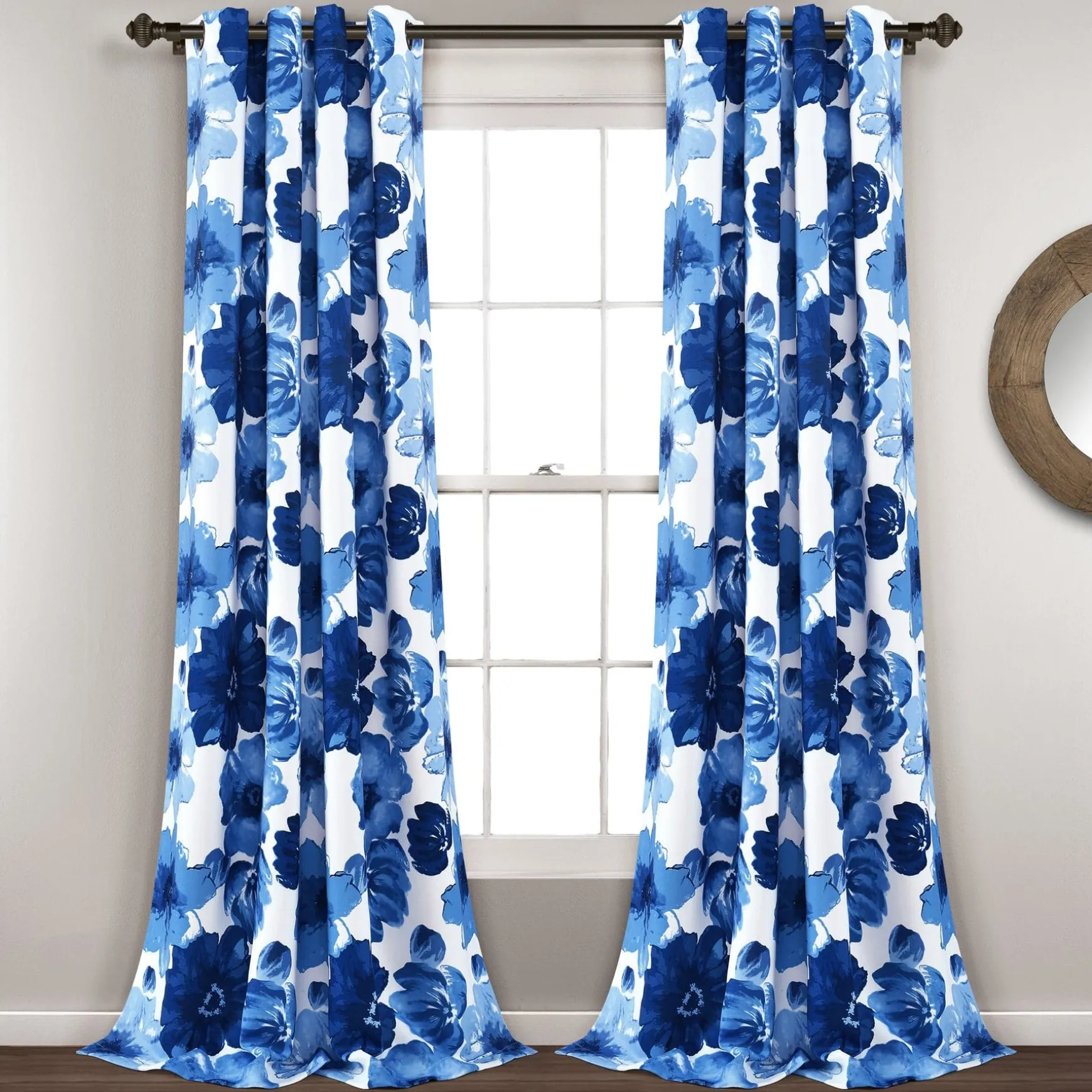 Leah Light Filtering Window Curtain Set