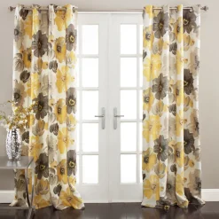 Leah Light Filtering Window Curtain Set