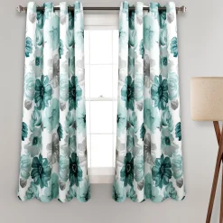 Leah Light Filtering Window Curtain Set