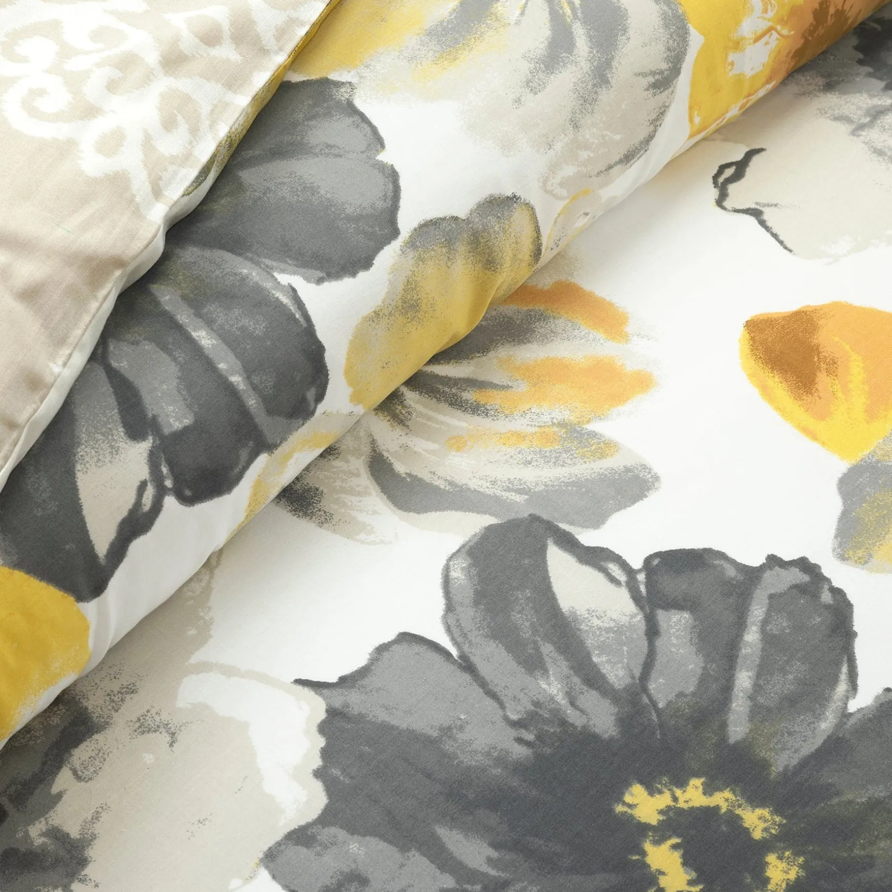 Leah Reversible Cotton Duvet Cover 3 Piece Set