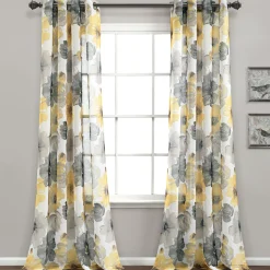 Leah Sheer Window Curtain Panel Set