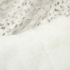 Leopard Textured Faux Fur Comforter 3 Piece Set