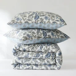 Lillian Block Print Reversible Quilt 6 Set