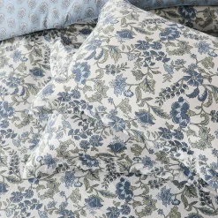 Lillian Block Print Reversible Comforter Set 3Pc