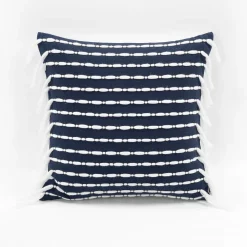Linear Tassel Decorative Pillow