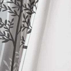 Linear Tree Insulated Rod Pocket Blackout Curtain Panel Set